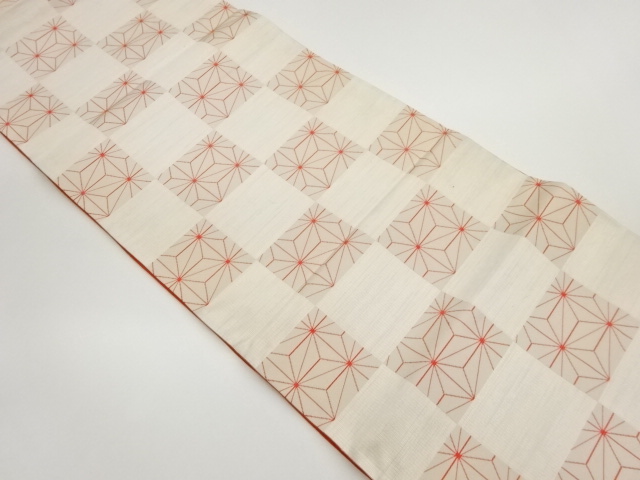 JAPANESE FUKURO OBI / WOVEN ASANOHA